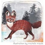 Michele Maule Illustration - Critters and Creatures - Fox Drink Holder
