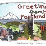 Michele Maule Illustration - Portland - Greetings from Portland! Drink Holder