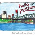 Michele Maule Illustration - Portland - Hello From Portland Drink Holder