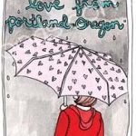 Michele Maule Illustration - Portland - Sending Love From Portland Drink Holder